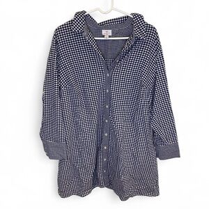 Navy and white Vineyard Vines button-up dress